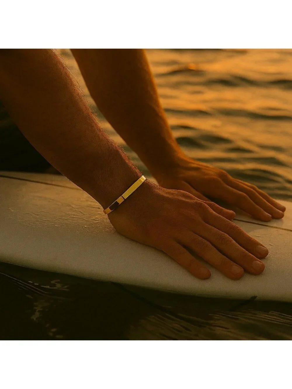 Men's Minimalist Titanium Cuff Bracelet | Versatile Unisex Waterproof Jewelry